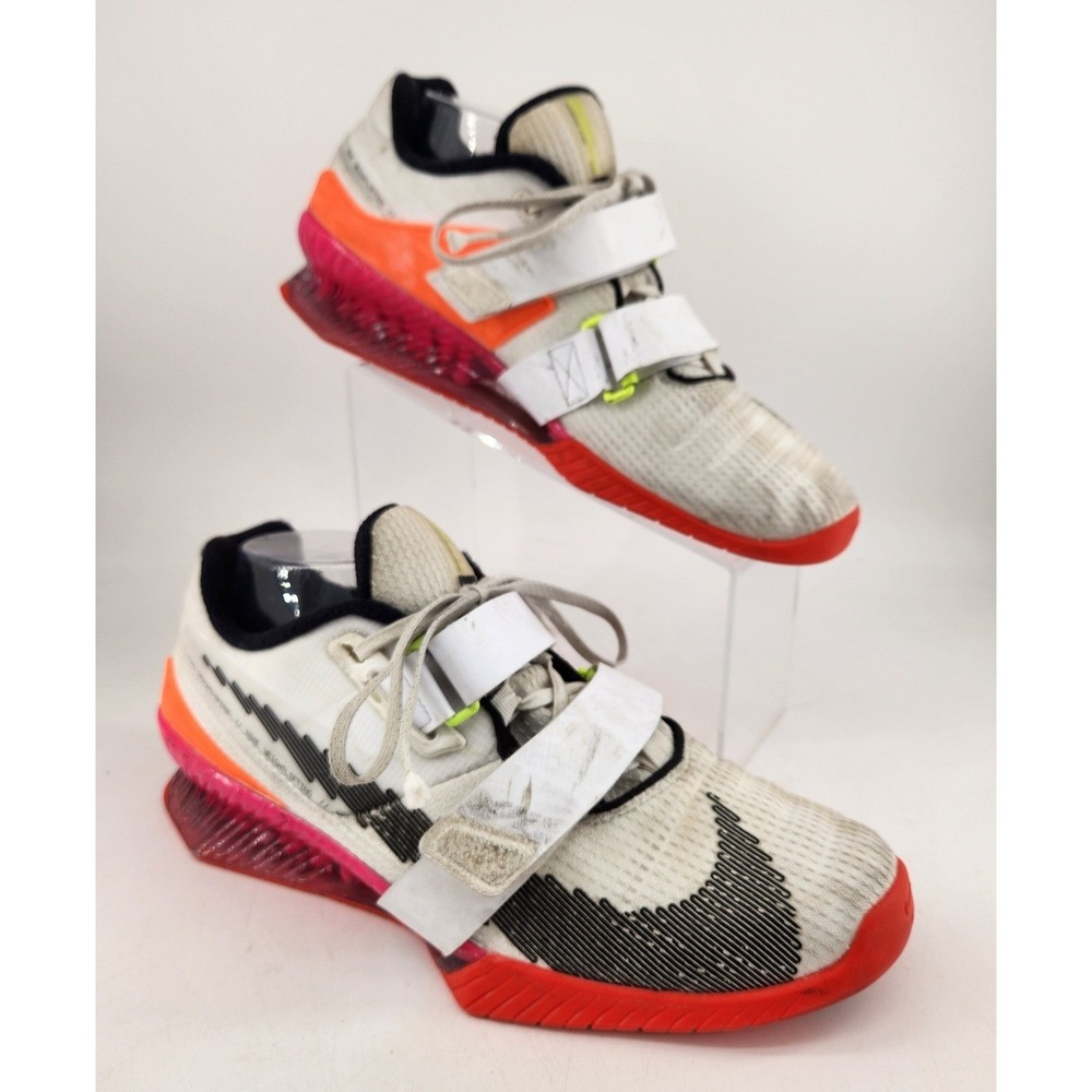 Nike Romaleos 4 SE Rawdacious Weightlifting‎ Shoes Mens 11 White/Pink DJ4487-121